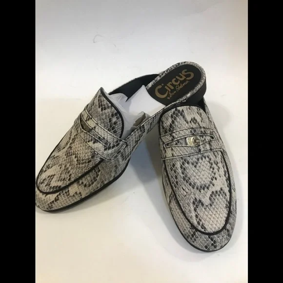 NWOT CIRCUS BY SAM EDELMAN Hal Snake Embossed Mule - Picture 12 of 16